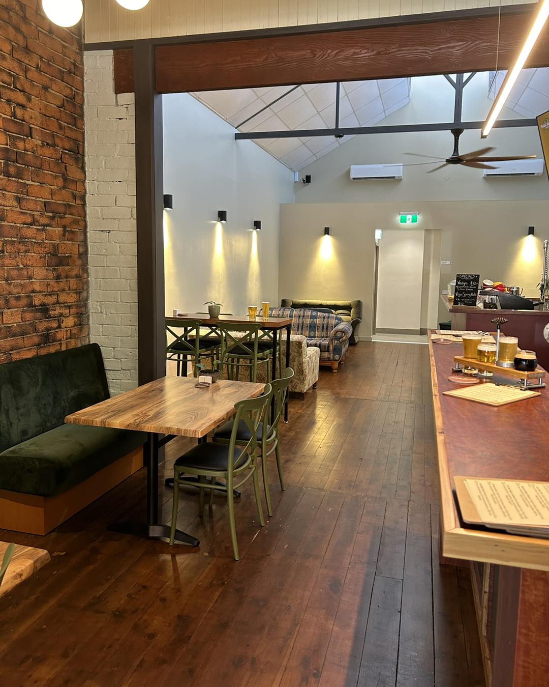 Interior of Pedal Slowly brewhouse