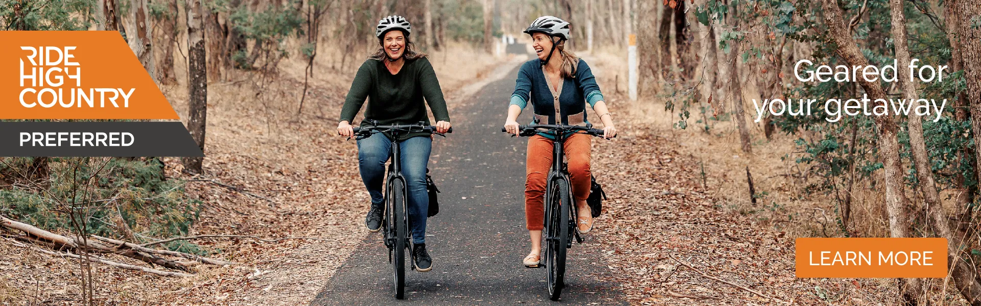 Ride High Country Preferred — geared for your getaway. Explore Victoria's High Country by bike.